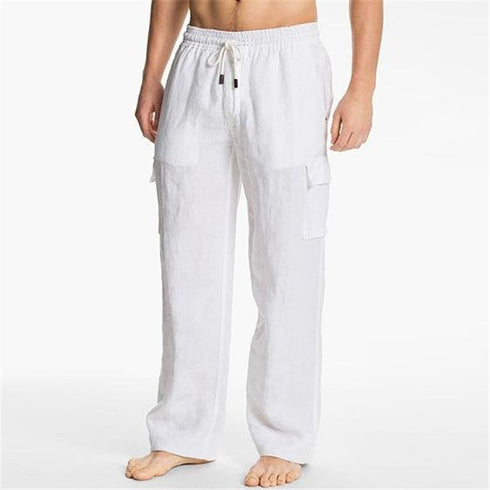 Men's Large Size Casual Mid-Waist Summer Trousers
