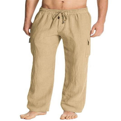 Men's Large Size Casual Mid-Waist Summer Trousers