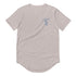 Men's Curved Hem Ancient Mermaid Anchor T-Shirt