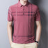 Men's Short Sleeve Plaid Polo Shirt - Casual Summer Wear