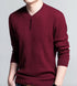 Mens Casual V Neck Sweater with Buttons Design