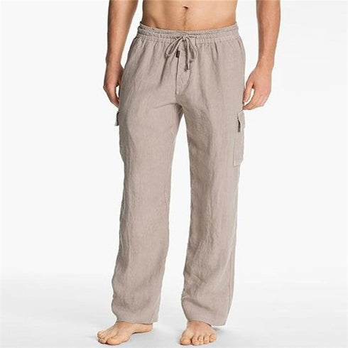 Men's Large Size Casual Mid-Waist Summer Trousers