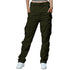 Match Cargo Pants WomenHiking Pants Unisex Baggy Casual Work Pants with 8 Pockets Army Green