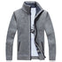 Men's Thick Knitted Fleece Cardigan Sweater Coat